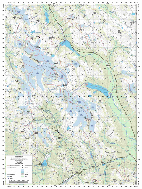 summits and icefields map