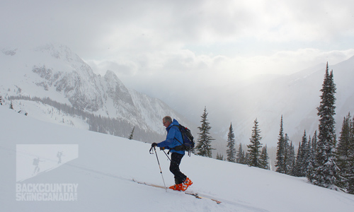 Valhalla Mountain Lodge backcountry skiing