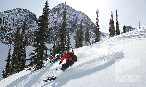 Valhalla Mountain Lodge backcountry skiing