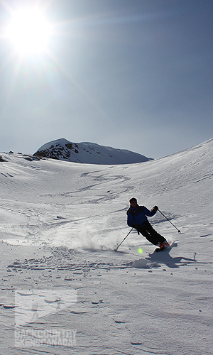 Valhalla Mountain Lodge backcountry skiing