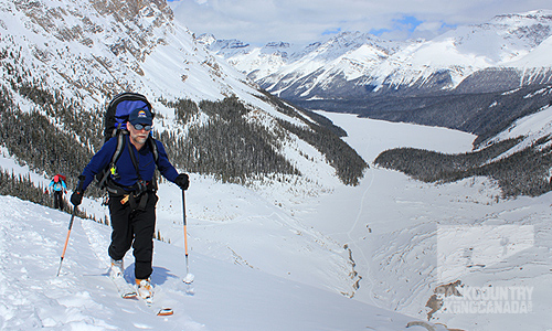 Backcountry Skiing Canada, wapta traverse,  Peyto Hut, Bow Hut, Balfour Hut, Scott Duncan Hut, Mt. Olive, Mt. Balfour