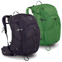 Osprey Mira and Manta Backpacks