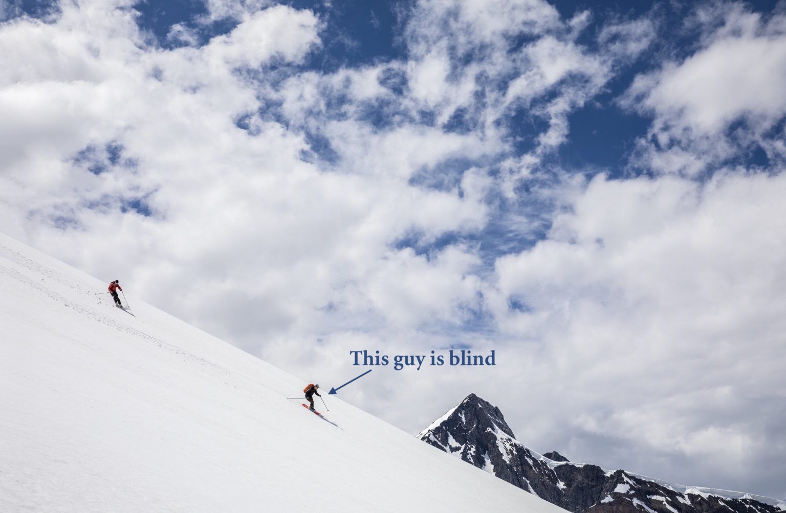 Backcountry skiing for the blind and visually impaired