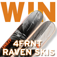 WIN a pair of 4FRNT Raven Skis - WINNER ANNOUNCED