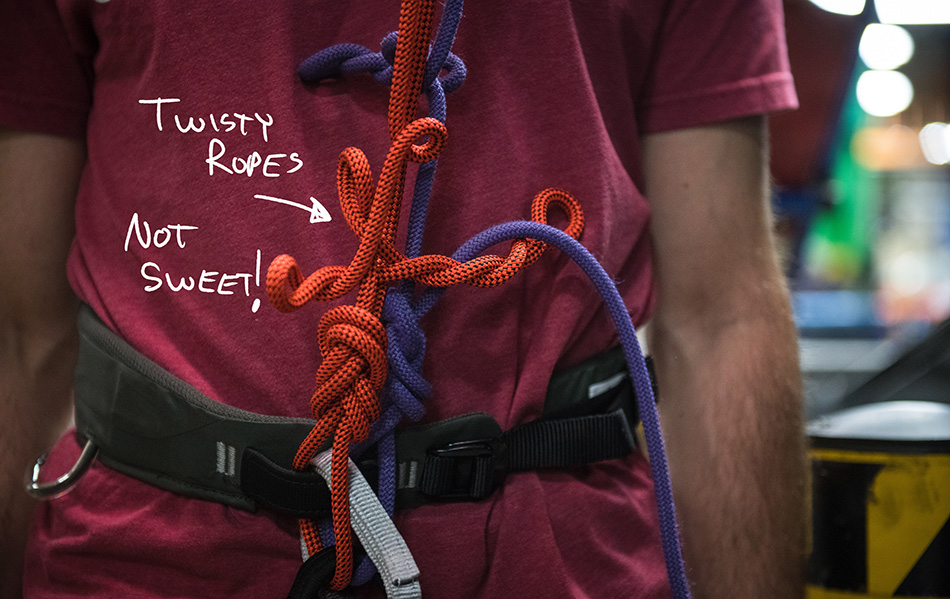 twisty climbing rope