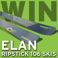 WIN a pair of Elan Ripstick 106 Skis in this month's Giveaway