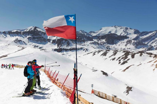 Skiing in South America 